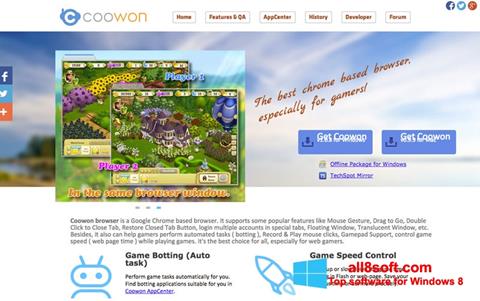 Képernyőkép Coowon Browser Windows 8