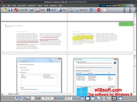 Képernyőkép Nuance PDF Reader Windows 8