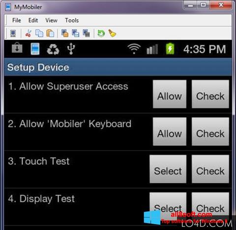 Képernyőkép MyMobiler Windows 8