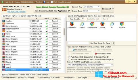 Képernyőkép Hide ALL IP Windows 8
