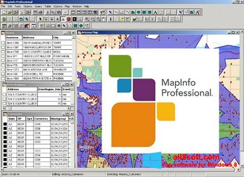 Képernyőkép MapInfo Professional Windows 8