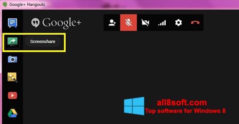 Képernyőkép Hangouts Windows 8
