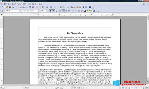 Képernyőkép OpenOffice Windows 8