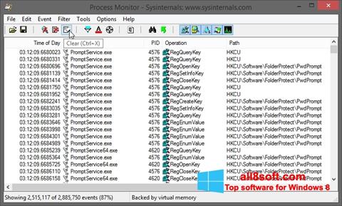 Képernyőkép Process Monitor Windows 8