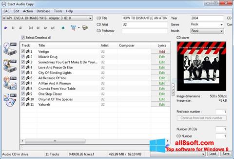 Képernyőkép Exact Audio Copy Windows 8