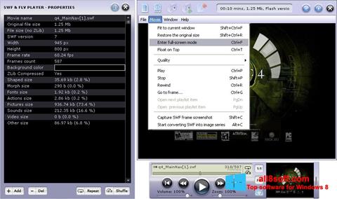 Képernyőkép FLV Player Windows 8