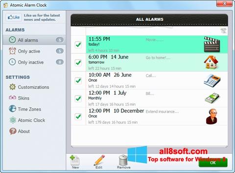 Képernyőkép Atomic Alarm Clock Windows 8