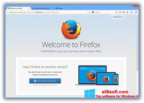 Képernyőkép Mozilla Firefox Offline Installer Windows 8