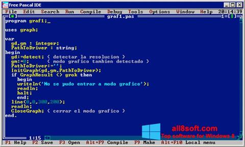 Képernyőkép Free Pascal Windows 8