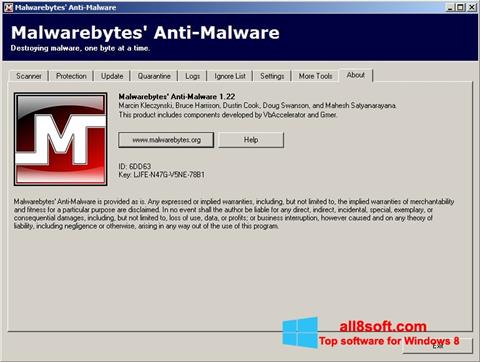 Képernyőkép Malwarebytes Anti-Malware Free Windows 8