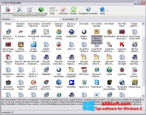 Képernyőkép Revo Uninstaller Pro Windows 8