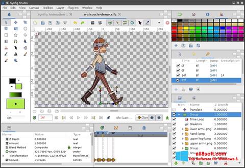 Képernyőkép Synfig Studio Windows 8