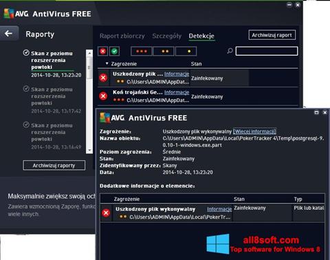 Képernyőkép AVG AntiVirus Free Windows 8