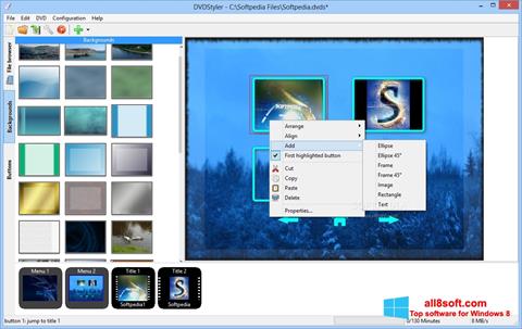 Képernyőkép DVDStyler Windows 8