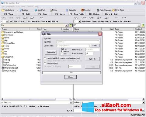 Képernyőkép File Master Windows 8
