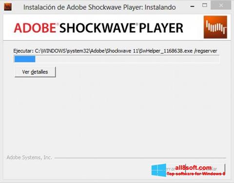 Képernyőkép Adobe Shockwave Player Windows 8