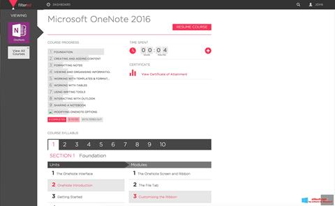 Képernyőkép Microsoft OneNote Windows 8