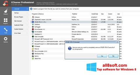 Képernyőkép CCleaner Professional Plus Windows 8