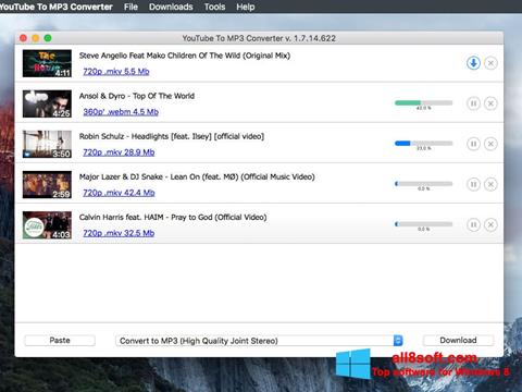 Képernyőkép Free YouTube to MP3 Converter Windows 8