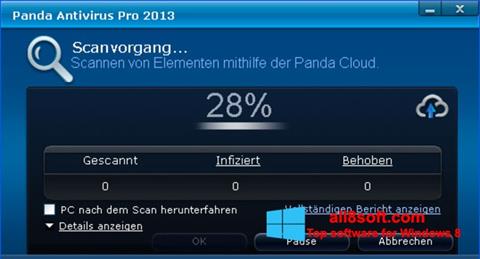 Képernyőkép Panda Antivirus Pro Windows 8