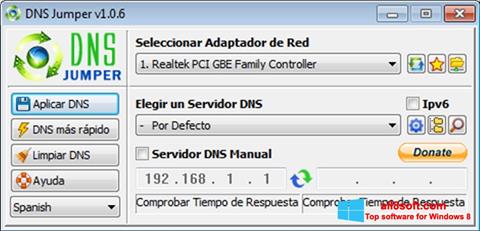 Képernyőkép DNS Jumper Windows 8