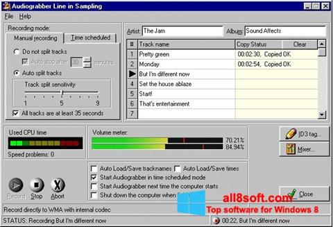 Képernyőkép Audiograbber Windows 8