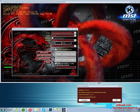Képernyőkép MSI Kombustor Windows 8