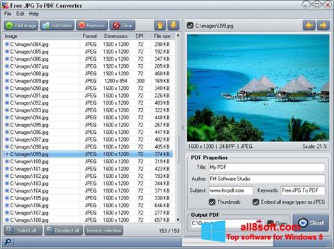 Képernyőkép Image To PDF Converter Windows 8