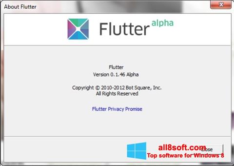 Képernyőkép Flutter Windows 8