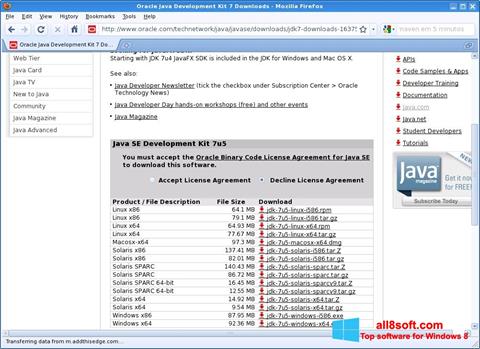 Képernyőkép Java SE Development Kit Windows 8
