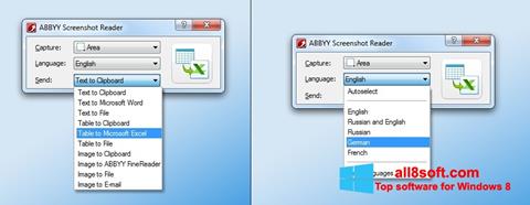 Képernyőkép ABBYY Screenshot Reader Windows 8