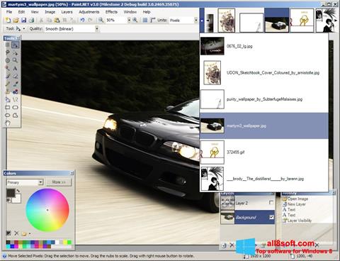 Képernyőkép Paint.NET Windows 8