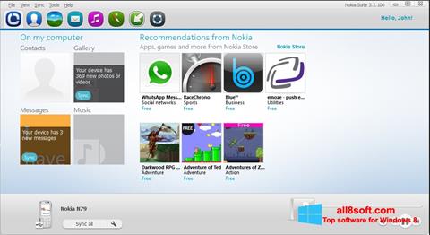 Képernyőkép Nokia PC Suite Windows 8