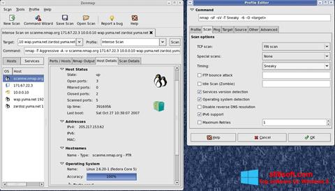 Képernyőkép Nmap Windows 8