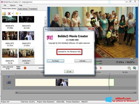 Képernyőkép Bolide Movie Creator Windows 8