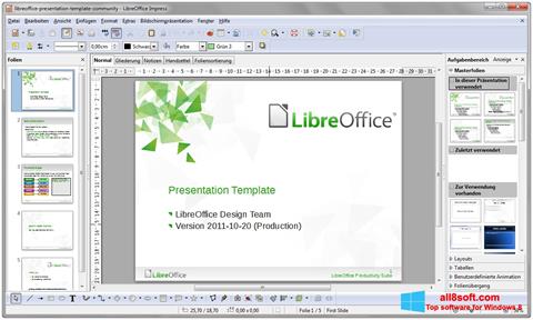 Képernyőkép LibreOffice Windows 8