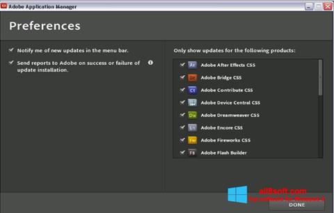 Képernyőkép Adobe Application Manager Windows 8