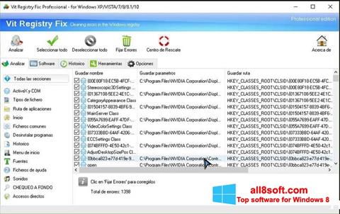 Képernyőkép Vit Registry Fix Windows 8