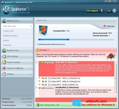 Képernyőkép SpyHunter Windows 8
