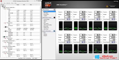 Képernyőkép AMD Overdrive Windows 8