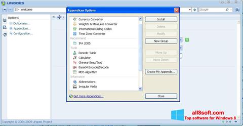 Képernyőkép Lingoes Windows 8