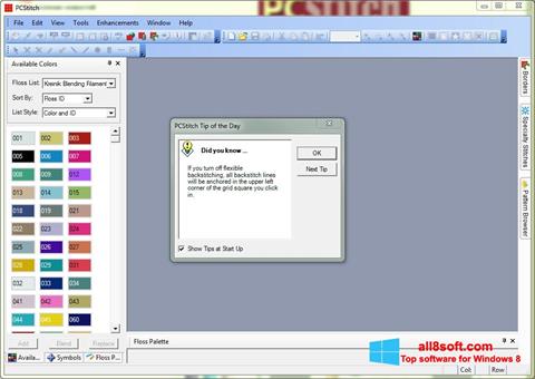 Képernyőkép PCStitch Windows 8
