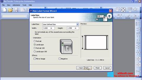 Képernyőkép BarTender Windows 8