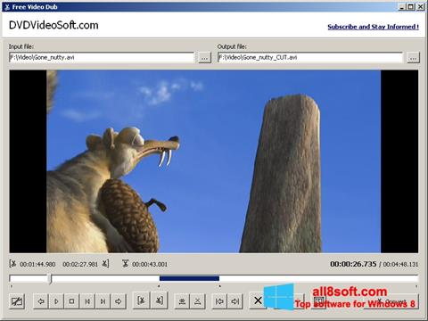 Képernyőkép Free Video Dub Windows 8