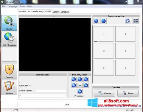 Képernyőkép webcamXP Windows 8