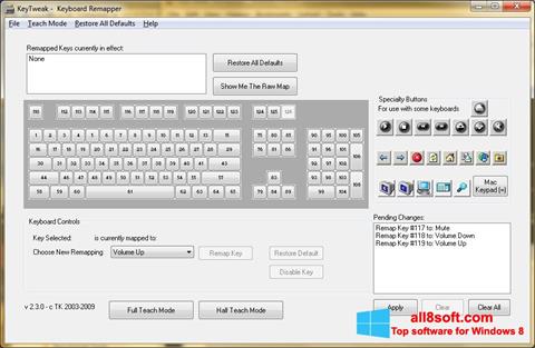 Képernyőkép KeyTweak Windows 8
