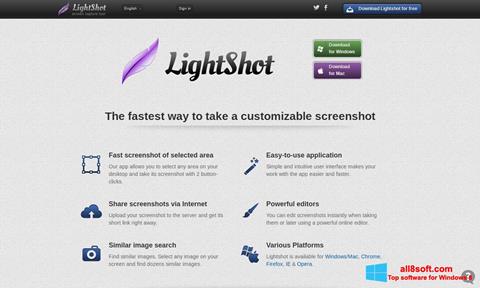 Képernyőkép LightShot Windows 8
