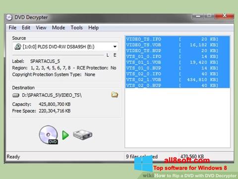 Képernyőkép DVD Decrypter Windows 8