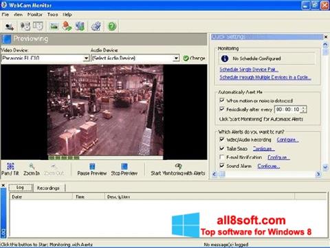 Képernyőkép WebCam Monitor Windows 8