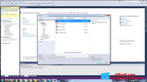 Képernyőkép Microsoft Visual Basic Windows 8